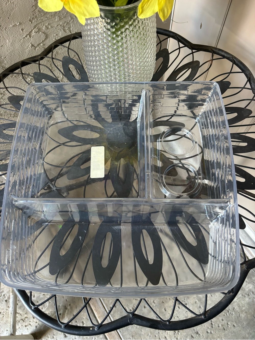 Longaberger Stackable Treasures Picnic Party Tray Clear Plastic Protector #45322